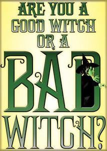 "Are you a Good Witch or Bad Witch?" Magnet
