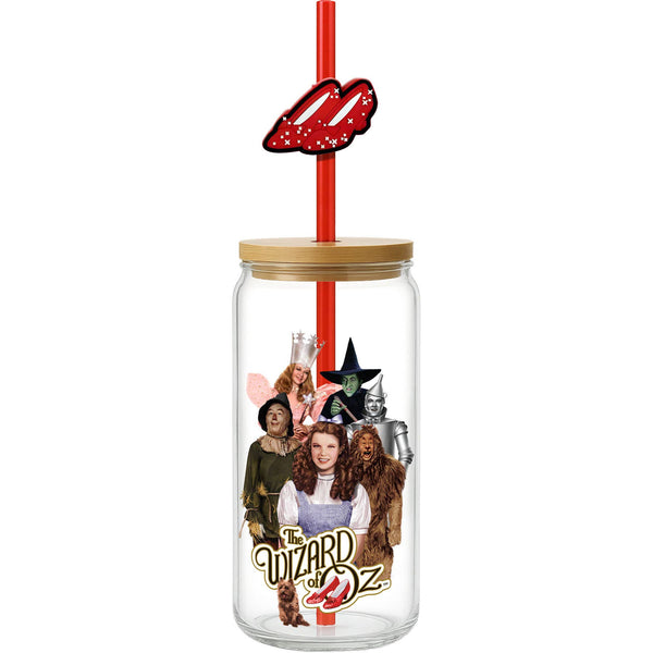 Wizard of Oz Glass w/Straw Charm