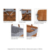 Handwoven Wood Picnic Basket