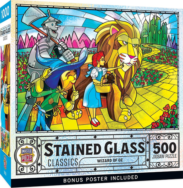 Stained Glass Classics - Wizard of Oz 500pc Puzzle