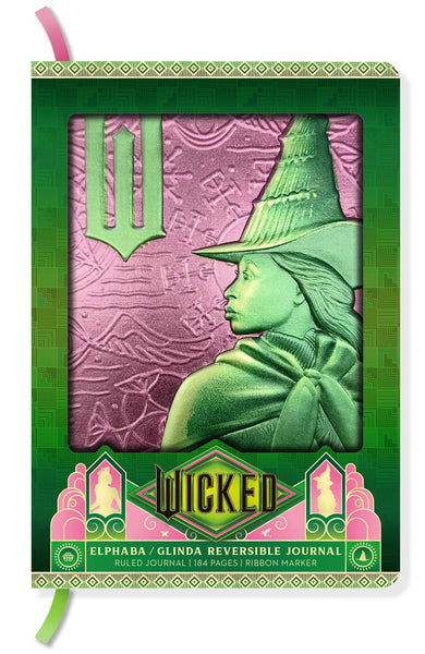 Wicked: Elphaba/Glinda Reversible Sculpted Journal