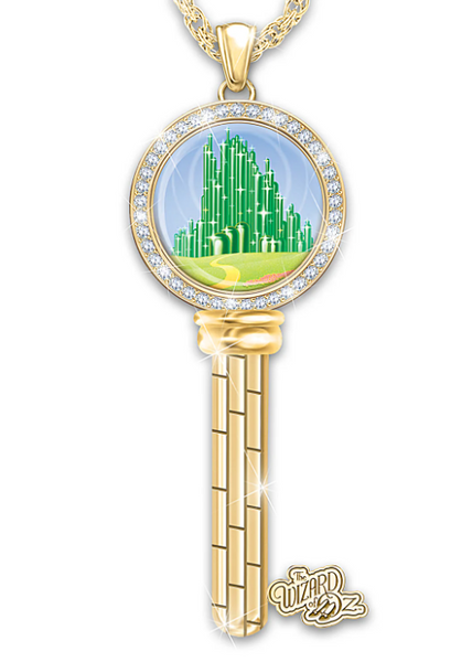 Emerald City Key Pendant