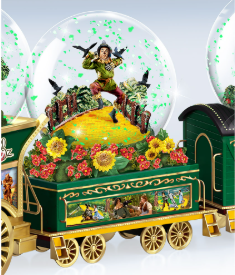 Thinking on His Feet Glitter Globe