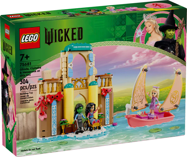 Legos WICKED Glinda, Elphaba  Nessarose at Shiz University #75681