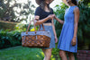 Handwoven Wood Picnic Basket