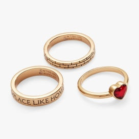 The Wizard of Oz "There's No Place Like Home" Ring Set of 3