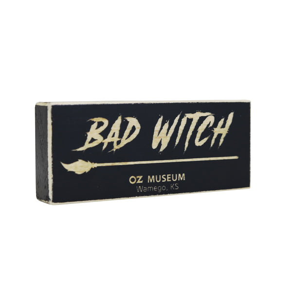Bad Witch Wood Block Magnet