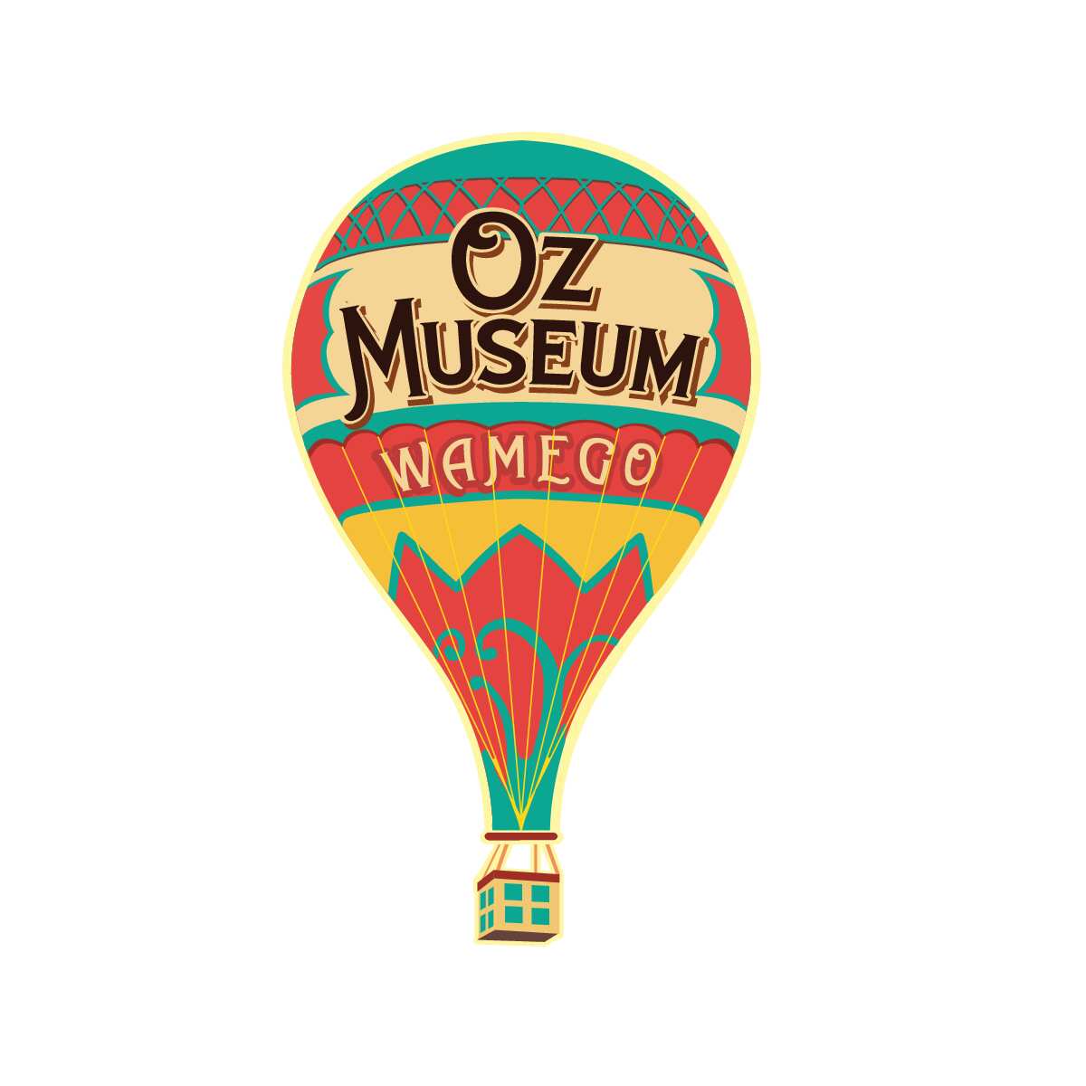 Hot Air Balloon Sticker – OZ Museum / Columbian Theatre