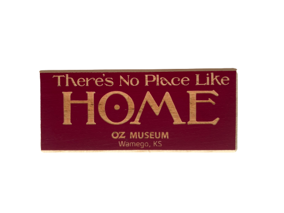 No Place Like Home Wood Block Magnet